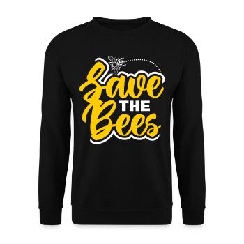 Beekeeper love Honey - Unisex Sweatshirt - black - Front - Alina (178cm) & Michal (187cm)
