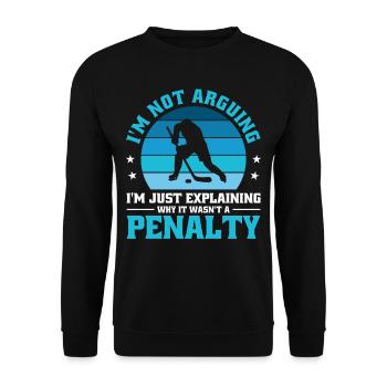 Je ne discute pas, j’explique simplement pourquoi - Sweat-shirt Unisexe - noir - Devant - Alina (178cm) & Michal (187cm)