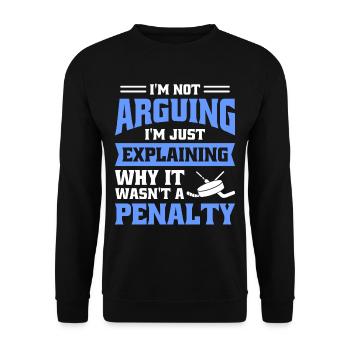 Je ne discute pas, j’explique simplement pourquoi - Sweat-shirt Unisexe - noir - Devant - Alina (178cm) & Michal (187cm)