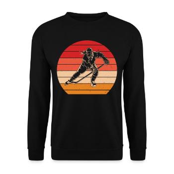 Tais-toi et emmène-moi jouer au hockey - Sweat-shirt Unisexe - noir - Devant - Alina (178cm) & Michal (187cm)