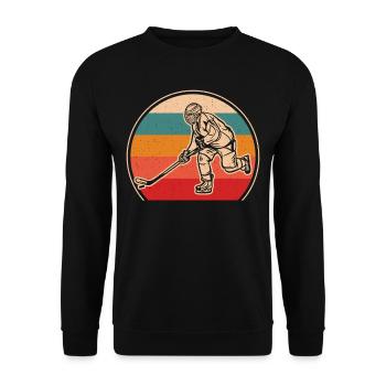 Tais-toi et emmène-moi jouer au hockey - Sweat-shirt Unisexe - noir - Devant - Alina (178cm) & Michal (187cm)
