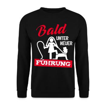 Junggesellenabschied T-Shirt Bräutigam JGA Männer - Unisex Pullover - Schwarz - Vorne - Alina (178cm) & Michal (187cm)
