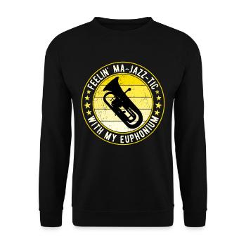 Euphonium Eufonium Euphoniste - Sweat-shirt Unisexe - noir - Devant - Alina (178cm) & Michal (187cm)