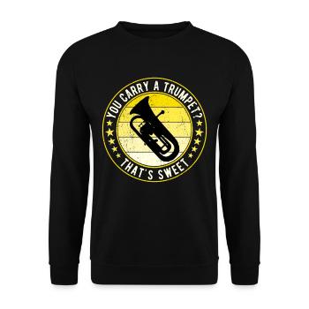 Euphonium Eufonium Euphonist - Unisex Sweatshirt - black - Front - Alina (178cm) & Michal (187cm)