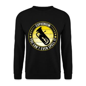 Euphonium Eufonium Euphoniste - Sweat-shirt Unisexe - noir - Devant - Alina (178cm) & Michal (187cm)
