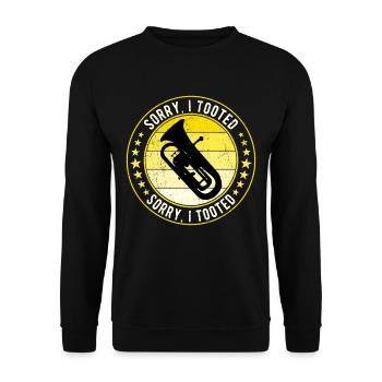 Euphonium Eufonium Euphoniste Désolé d’avoir tooted - Sweat-shirt Unisexe - noir - Devant - Alina (178cm) & Michal (187cm)