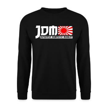 JDM Motorsport Auto Tuning Automotive - Unisex Pullover - Schwarz - Vorne - Alina (178cm) & Michal (187cm)