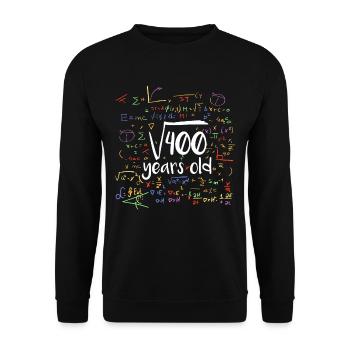 20 ans de mathématiques mathématiques - Sweat-shirt Unisexe - noir - Devant - Alina (178cm) & Michal (187cm)