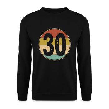 30. Geburtstag Club Der Alten Säcke 30 Jahre Alt - Unisex Pullover - Schwarz - Vorne - Alina (178cm) & Michal (187cm)
