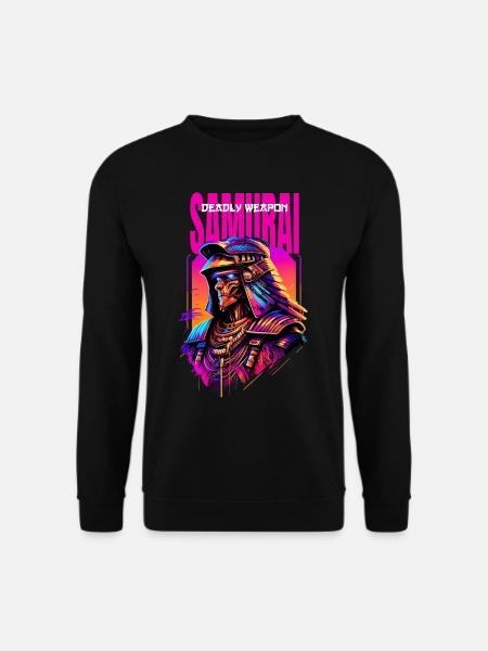 Samurai Cyber Warrior Geschenk - Unisex Pullover - Schwarz