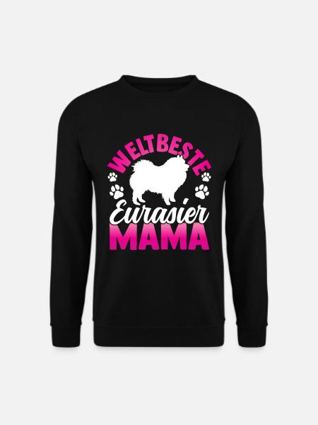Beste Eurasier Mama Spitz Eurasian Dog - Unisex Pullover - Schwarz