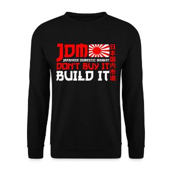 JDM Marché intérieur japonais Sport automobile - Sweat-shirt Unisexe - noir - Devant - Alina (178cm) & Michal (187cm)