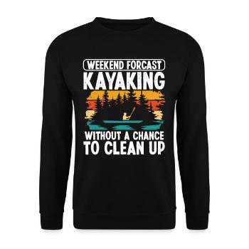 Weekend Forcast wothout a chance to - Unisex Pullover - Schwarz - Vorne - Alina (178cm) & Michal (187cm)