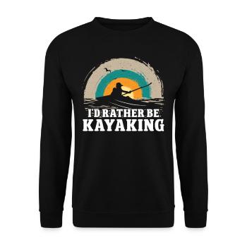 Je préfère faire du kayak - Sweat-shirt Unisexe - noir - Devant - Alina (178cm) & Michal (187cm)