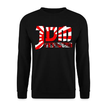 JDM Japanese Domestic Market Automotive - Unisex Pullover - Schwarz - Vorne - Alina (178cm) & Michal (187cm)