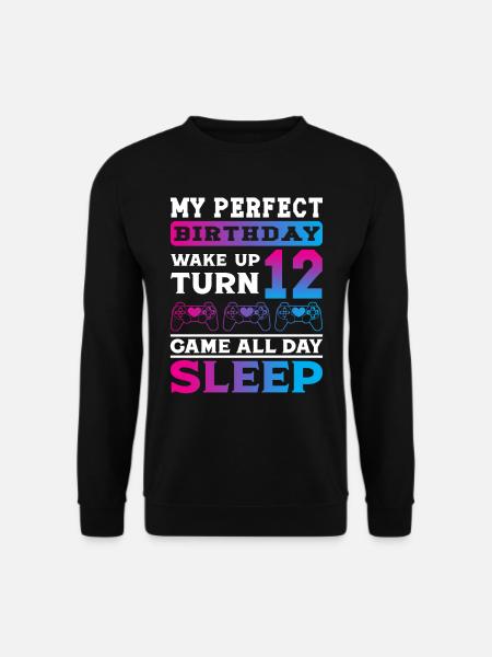 My Birthday 12 Game sleep - Unisex Sweatshirt - black