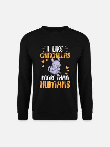 Le chinchilla ressemble plus à un pou laineux de rongeur - Sweat-shirt Unisexe - noir