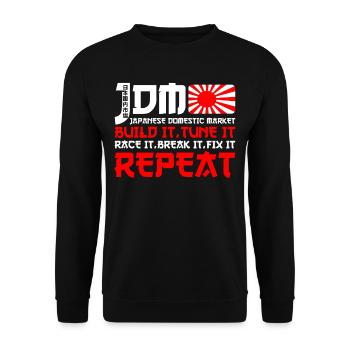 JDM Motorsport Auto Tuning Automobile - Sweat-shirt Unisexe - noir - Devant - Alina (178cm) & Michal (187cm)