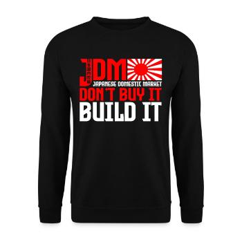 JDM Motorsport Auto Tuning Automotive - Unisex Pullover - Schwarz - Vorne - Alina (178cm) & Michal (187cm)