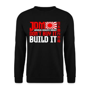 JDM Japanese Domestic Market Automotive - Unisex Pullover - Schwarz - Vorne - Alina (178cm) & Michal (187cm)