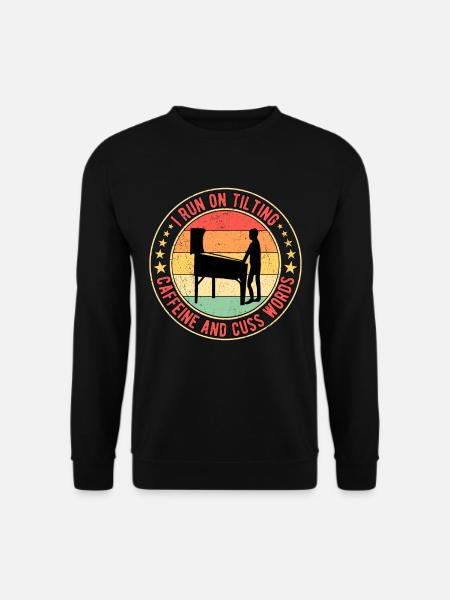 Pinball Flipperspieler - Unisex Pullover - Schwarz