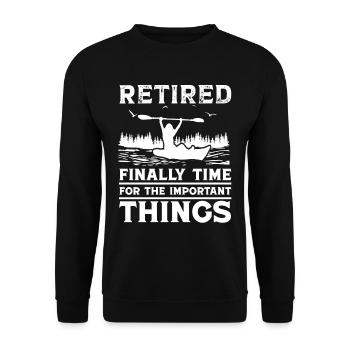 Kayak Hommes Retraités Femmes - Sweat-shirt Unisexe - noir - Devant - Alina (178cm) & Michal (187cm)