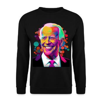 Président souriant - Sweat-shirt Unisexe - noir - Devant - Alina (178cm) & Michal (187cm)