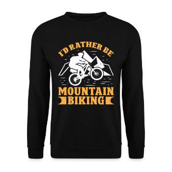 Je préfère faire du VTT - Sweat-shirt Unisexe - noir - Devant - Alina (178cm) & Michal (187cm)