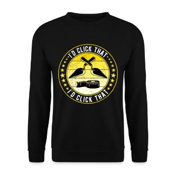 Flooring Tiler Screed Layer - Unisex Sweatshirt - black - Front - Alina (178cm) & Michal (187cm)
