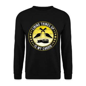 Flooring Tiler Screed Layer - Unisex Sweatshirt - black - Front - Alina (178cm) & Michal (187cm)