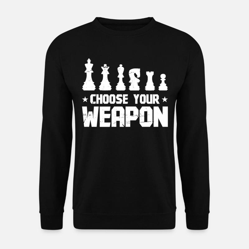 Funny Chess Design - Unisex Sweatshirt - black