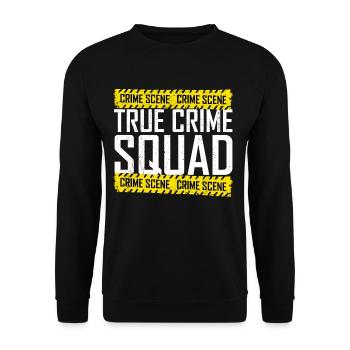 True Crime Squad - Unisex Pullover - Schwarz - Vorne - Alina (178cm) & Michal (187cm)