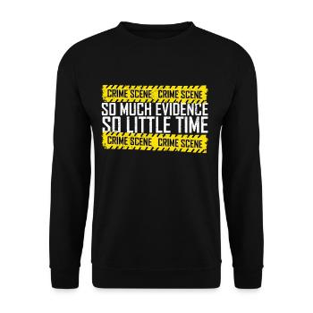 Forensics Forensic Scientist Forensic Science - Unisex Sweatshirt - black - Front - Alina (178cm) & Michal (187cm)