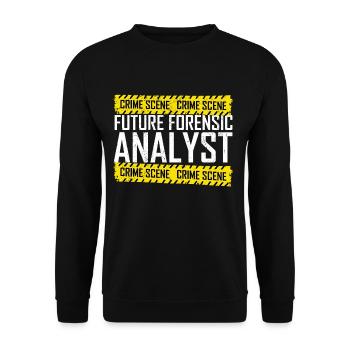 Forensics Forensic Scientist Forensic Science - Unisex Sweatshirt - black - Front - Alina (178cm) & Michal (187cm)