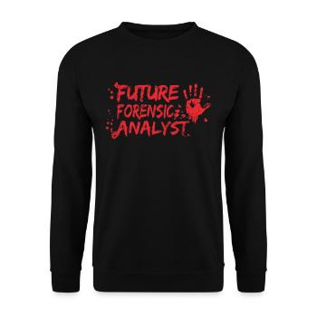 Forensics Forensic Scientist Forensic Science - Unisex Sweatshirt - black - Front - Alina (178cm) & Michal (187cm)