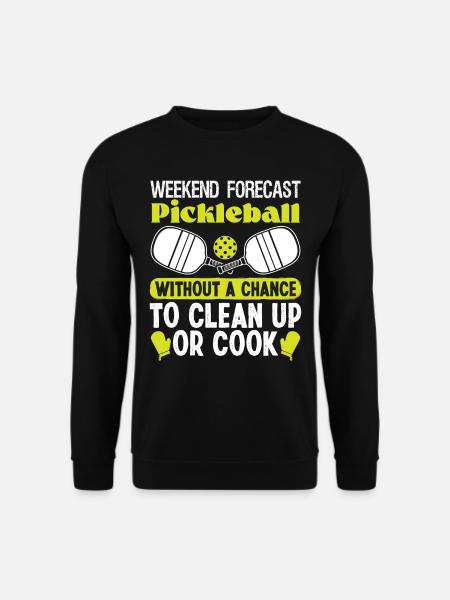 Weekend Forecast Pickleball - Unisex Sweatshirt - black