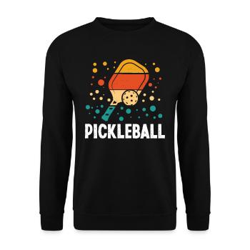 Pickleball - Unisex Pullover - Schwarz - Vorne - Alina (178cm) & Michal (187cm)