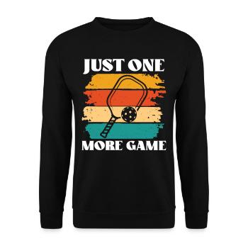 one Game Pickleball - Unisex Pullover - Schwarz - Vorne - Alina (178cm) & Michal (187cm)