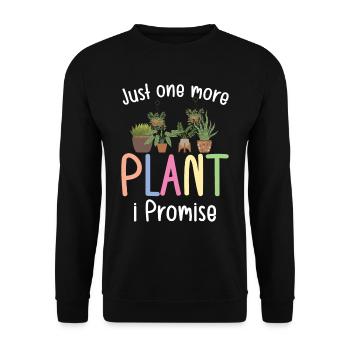 Juste une plante de plus que je promets - Sweat-shirt Unisexe - noir - Devant - Alina (178cm) & Michal (187cm)