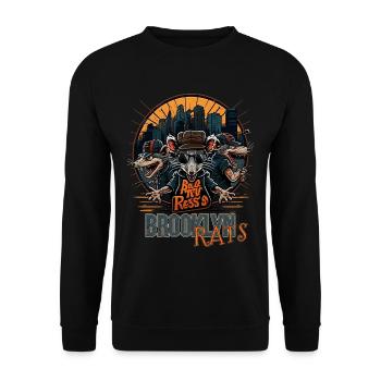 Peste des rats à Brooklyn à New York - Sweat-shirt Unisexe - noir - Devant - Alina (178cm) & Michal (187cm)
