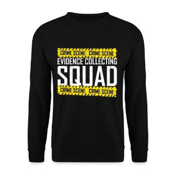Forensics Forensic Scientist Forensic Science - Unisex Sweatshirt - black - Front - Alina (178cm) & Michal (187cm)