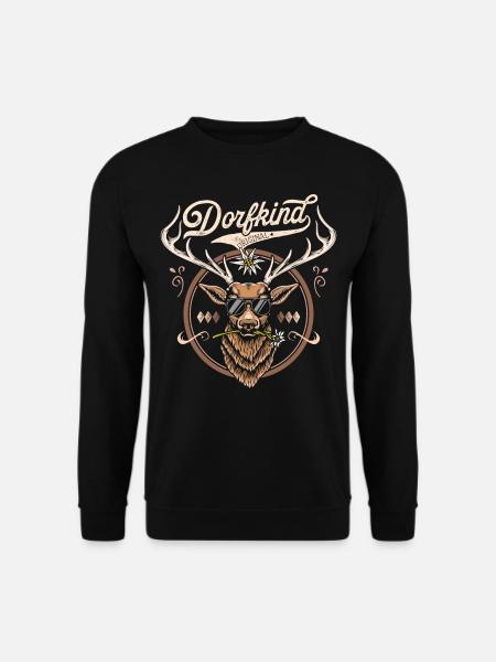 Dorfkind T-Shirt Herren Damen Dorfkind Shirt - Unisex Pullover - Schwarz