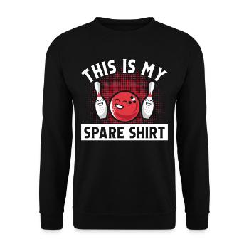 Ceci est ma chemise de rechange - Sweat-shirt Unisexe - noir - Devant - Alina (178cm) & Michal (187cm)