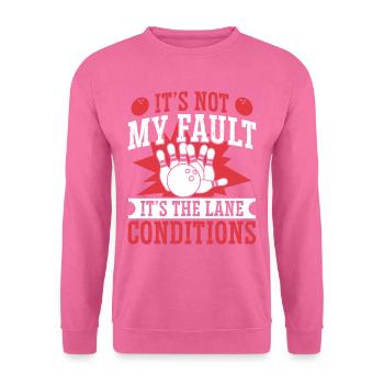 Bowling Spare Design - Unisex Pullover - Pink - Vorne