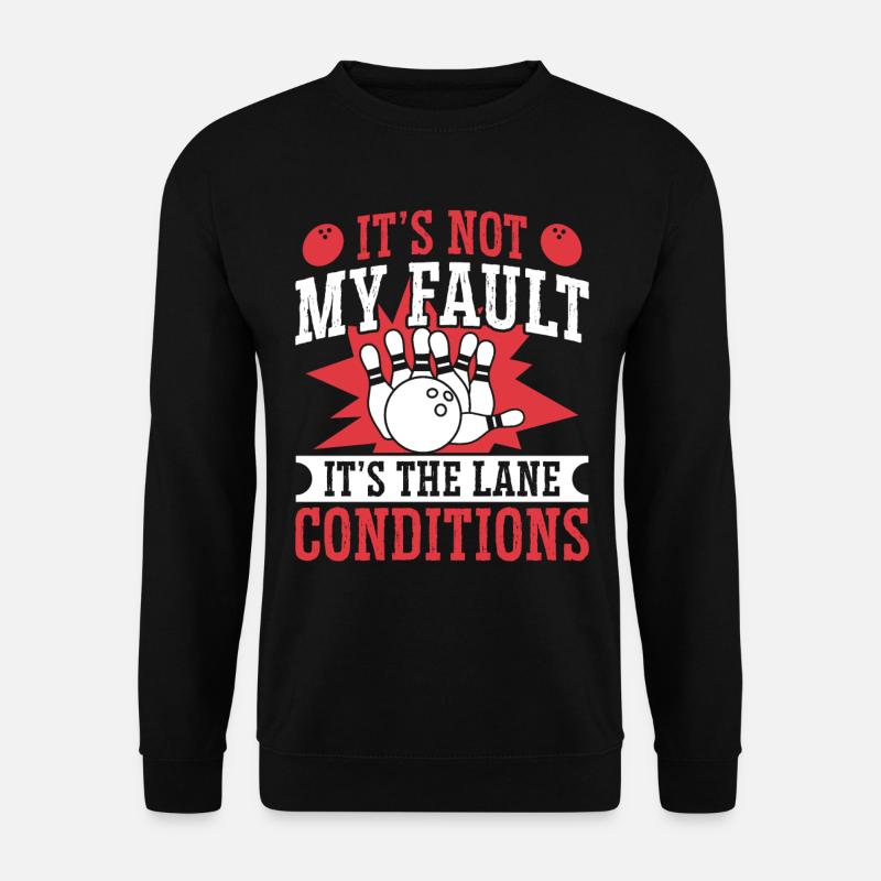Bowling Spare Design - Unisex Pullover - Schwarz