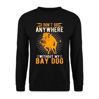 Sanglier Chasse au sanglier Chasseur de sanglier - Sweat-shirt Unisexe - noir - Devant - Alina (178cm) & Michal (187cm)