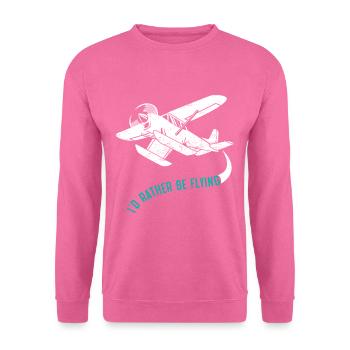 I'd rather be Flying - Unisex Pullover - Pink - Vorne