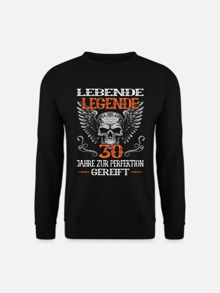 Motorradfahrer & Biker 30. Geburtstag - Unisex Pullover - Schwarz