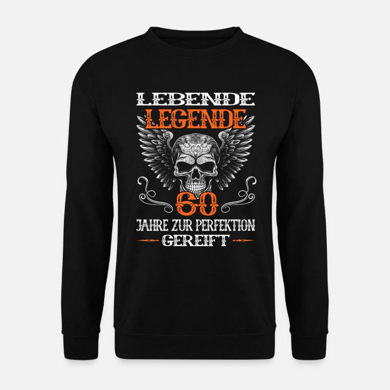 Motorradfahrer & Biker 60. Geburtstag - Unisex Pullover - Schwarz