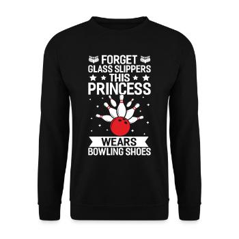 Forget glass slippers these Princess - Unisex Pullover - Schwarz - Vorne - Alina (178cm) & Michal (187cm)
